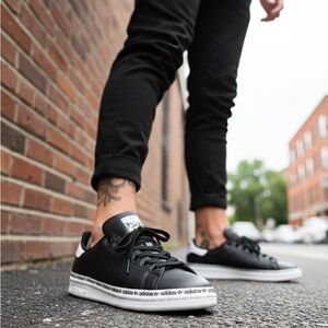 Adidas Black and White Casual Sneakers